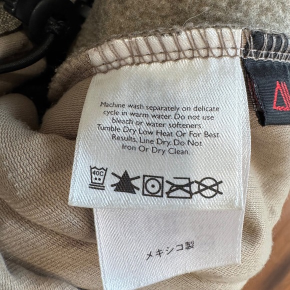 Vintage Eddie Bauer Polartec‎ Fleece Jacket Mens Large Tan Beige Y2K Outdoor - Picture 6 of 10